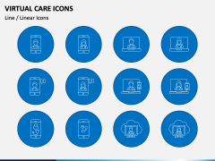 Virtual Care Icons PPT Slide 4