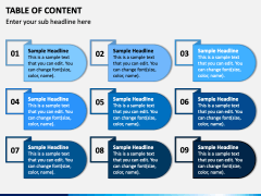 Table Of Content Powerpoint And Google Slides Template - Ppt Slides