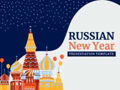 Russian New Year PPT Slide 1