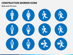 Construction Worker Icons PPT Slide 2