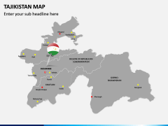 Tajikistan Map PPT Slide 2