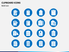 Clipboard Icons PPT Slide 1