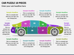 Car Puzzle 10 Pieces PPT Slide 1