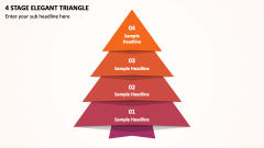 4 Stage Elegant Triangle PPT Slide 1