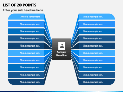 List of 20 Points PPT Slide 1