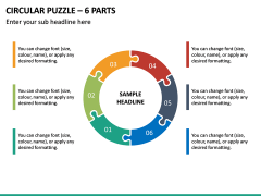 Circular Puzzle – 6 Parts PPT Slide 2