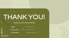 Olive Green Background Theme PPT Slide 12