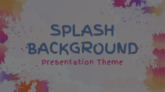 Splash Background Theme Animated Presentation - SketchBubble