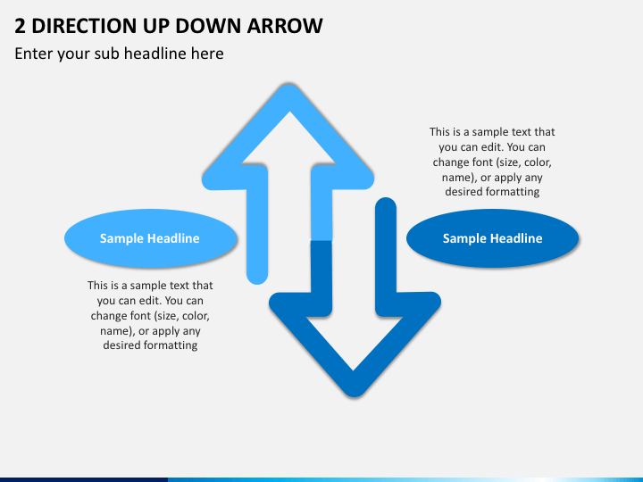 2 Direction Up Down Arrow Slide 1