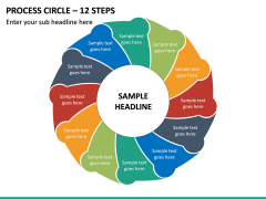 Process Circle - 12 Steps PPT Slide 2