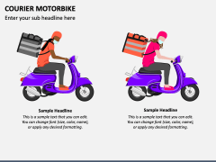 Courier Motorbike PPT Slide 2