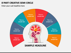 8 Part Creative Semi Circle PPT Slide 1