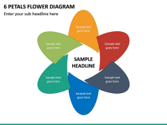 6 Petals Flower Diagram PPT Slide 2