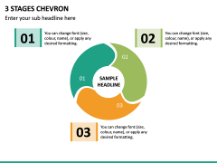 3 Stages Chevron PPT Slide 2