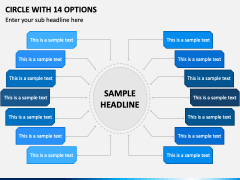 Circle with 14 Options PPT Slide 2