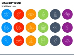 Disability Icons PPT Slide 4