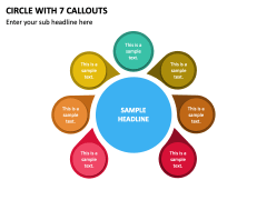 Circle with 7 Callouts PPT Slide 1