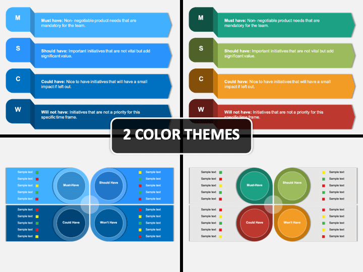 Moscow Method PowerPoint Template PPT Slides