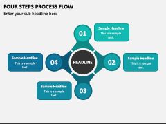 Four Steps Process Flow PPT Slide 1