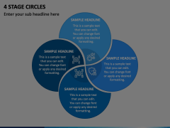 4 Stage Circles Animated Presentation - SketchBubble