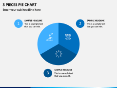 3 Pieces Pie Chart PPT Slide 1