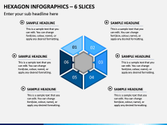 Hexagon Infographics – 6 Slices PPT Slide 1