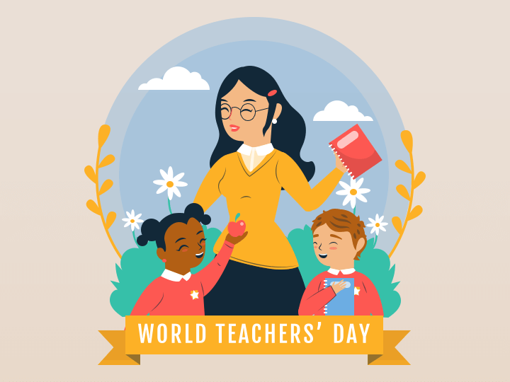 World Teachers' Day Free PPT Slide 1