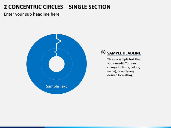 2 Concentric Circles – Single Section PPT Slide 1