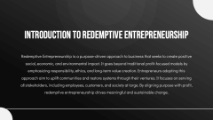 Redemptive Entrepreneurship PPT Slide 2