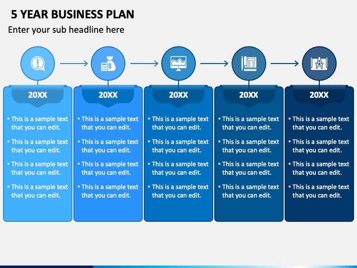 5 Year Business Plan PowerPoint Template PPT Slides