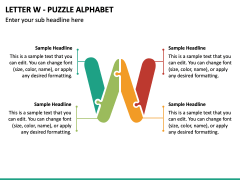 Letter W - Puzzle Alphabet PPT Slide 2