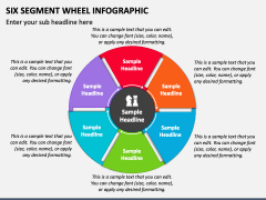 Six Segment Wheel Infographic PPT Slide 2