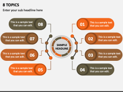 8 Topics PPT Slide 1