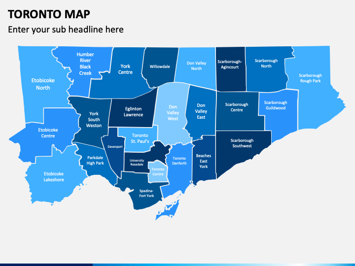 Toronto Map PPT Slide 1