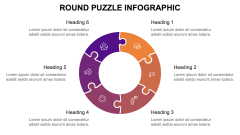 Round Puzzle Infographic PPT Slide 5