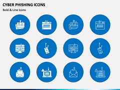 Cyber Phishing Icons PPT Slide 2