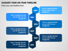 Elegant Year On Year Timeline PPT Slide 1