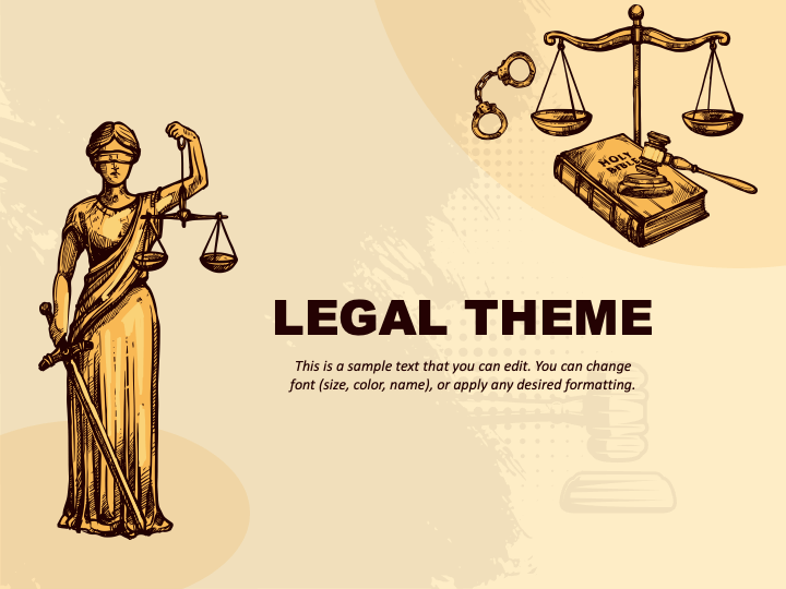 Legal Theme PPT Slide 1