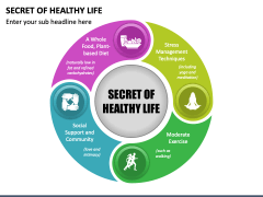 Secret of Healthy Life PowerPoint Slide 1