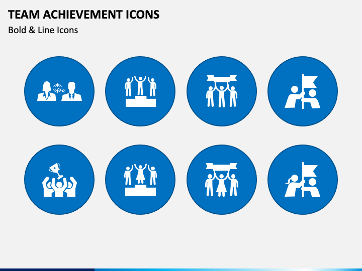 Team Achievement Icons PPT Slide 1