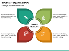 4 Petals - Square Shape PPT Slide 2