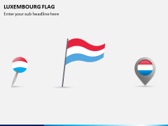 Luxembourg Flag PPT Slide 1