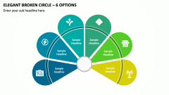 Elegant Broken Circle - 6 Options PPT Slide 1