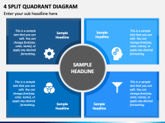 4 Split Quadrant Diagram PPT Slide 2