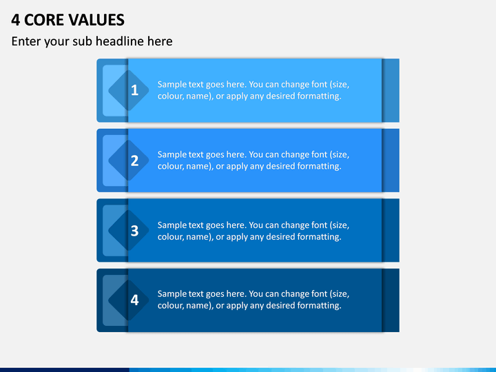 4 Core Values PPT Slide 1