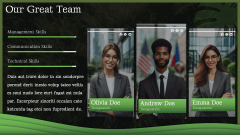 Green Ground Background Theme PPT Slide 8