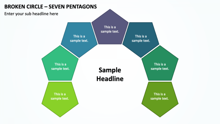 Broken Circle - Seven Pentagons PPT Slide 1