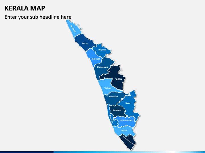 Kerala Map PowerPoint Template - PPT Slides | SketchBubble