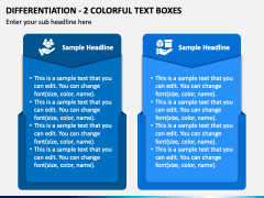 Differentiation - 2 Colorful Text Boxes PPT Slide 2