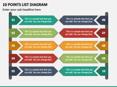 10 Points List Diagram PowerPoint Presentation Slides - PPT Template